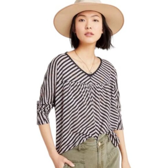 Anthropologie pilar V-neck long sleeves top size M - Picture 3 of 14